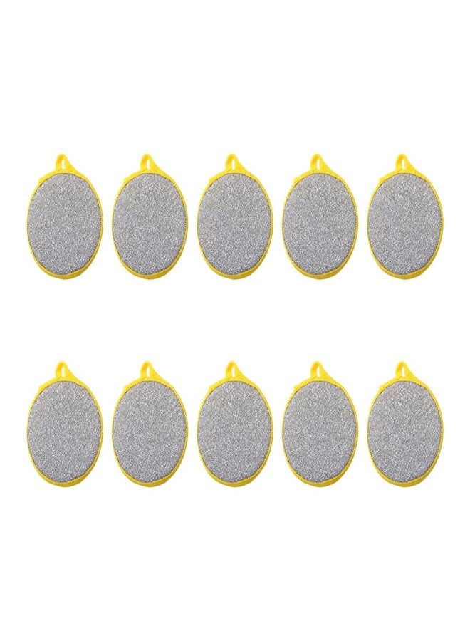 Kopida 10 Pcs Durable Scrub Scouring Sponge Microfiber Scouring Scrubber Round Dish Washing Sponge Scrubber for Cleaning Dishes Pots, Random Color - Image 1